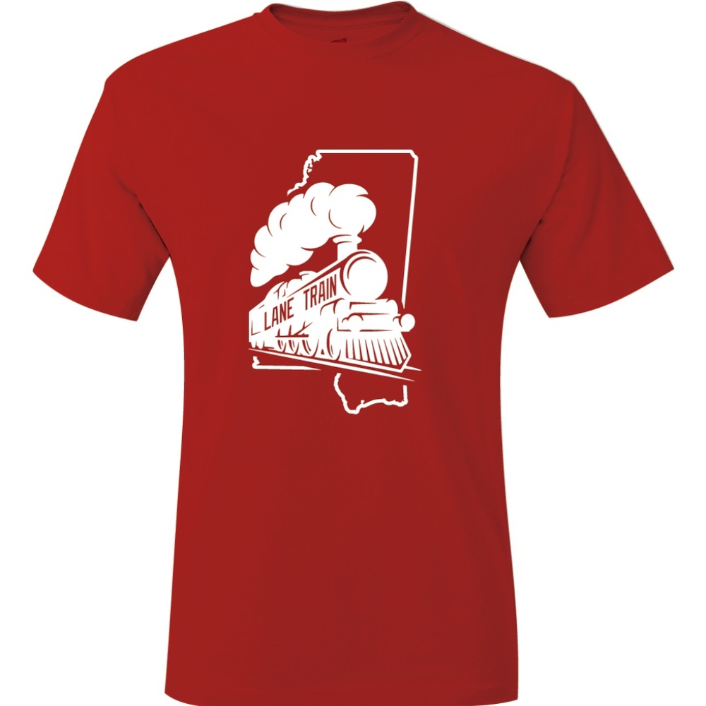 Ole Miss Rebels Lane Kiffin Lane Train Red T-Shirt